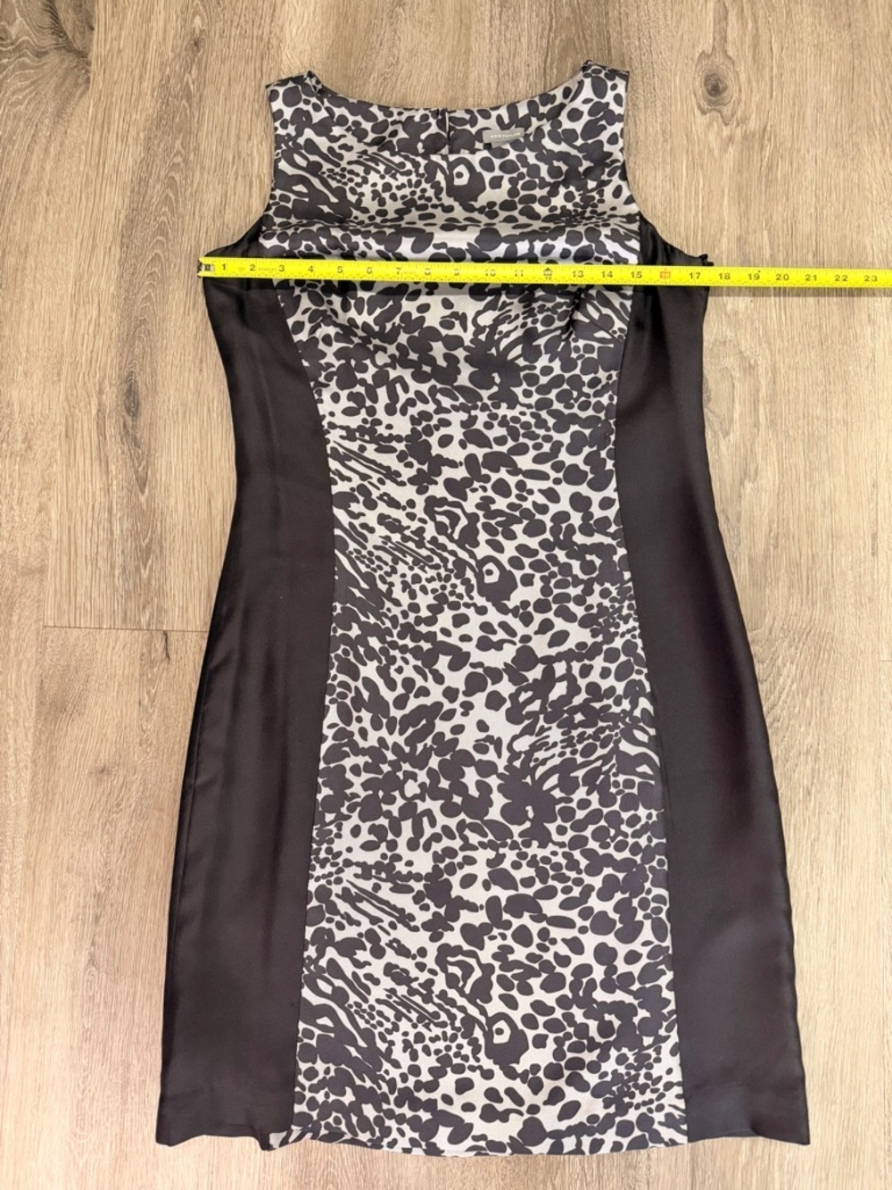 Ann Taylor Black and White Animal Print Sheath Dress - Picture 3 of 9